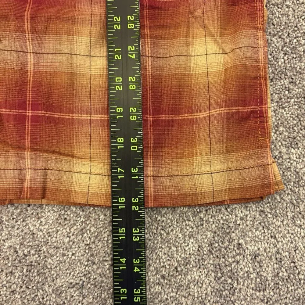 Mutual Weave Mens Plaid Button Up Shirt Size M Tall Short Sleeve Classic NWT $48